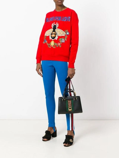 Shop Gucci Sylvie Top Handle Bag