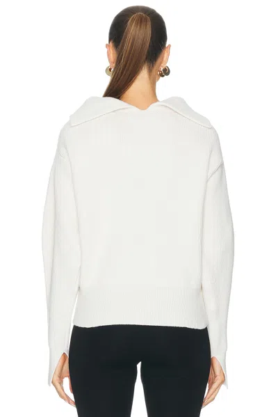 Givenchy High Neck Slashed Sweater In Ivory