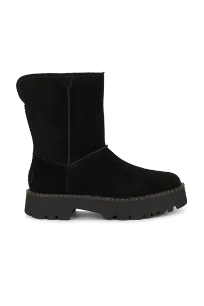 Ugg Uptowner Calf Suede Ankle Boots In Black