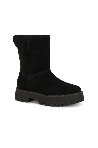 Ugg Uptowner Calf Suede Ankle Boots In Black