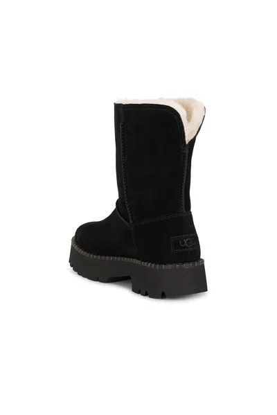 Ugg Uptowner Calf Suede Ankle Boots In Black