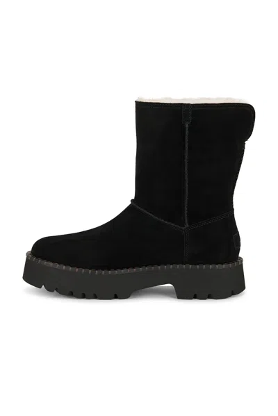 Ugg Uptowner Calf Suede Ankle Boots In Black