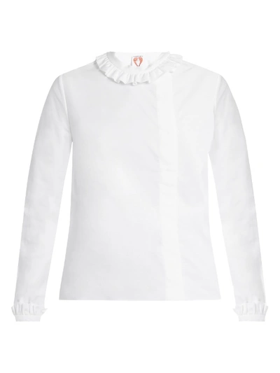 Shrimps Guinevere Cotton Blouse In White