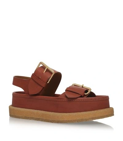 Shop Stella Mccartney Flat Platform Sandals