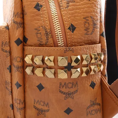 Pre-owned Mcm Brown Leather Backpack ()