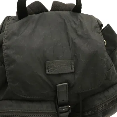 Pre-owned Gucci Black Nylon Backpack ()