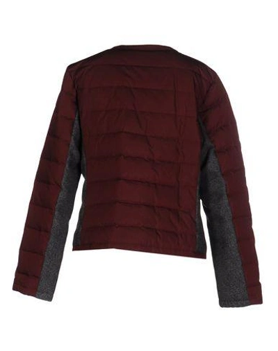 Shop Ecoalf Down Jacket In Maroon