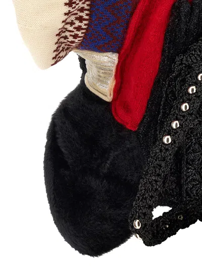 Junya Watanabe Mixed-material Patchwork Cardigan In Multi