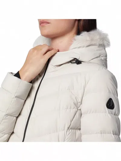 Moose Knuckles Roselawn Alabaster Nylon Jacket In White