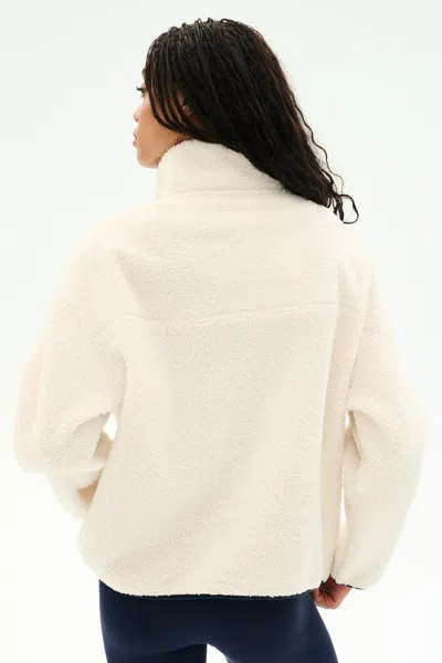 Splits59 Reese Sherpa Half Zip Pullover In Neutral