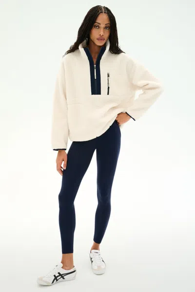 Splits59 Reese Sherpa Half Zip Pullover In Neutral