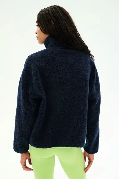 Splits59 Reese Sherpa Half-zip Pullover In Blue