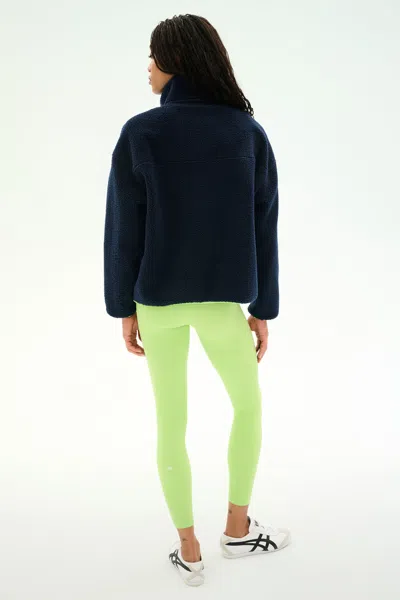 Splits59 Reese Sherpa Half-zip Pullover In Blue