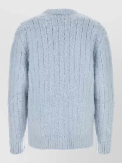 Dolce & Gabbana Wool Turtleneck Pullover In Blue