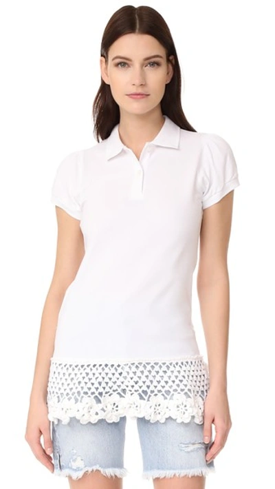 Michaela Buerger Polo Shirt In White