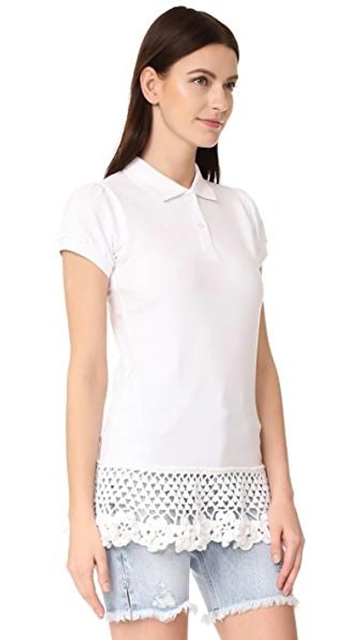 Shop Michaela Buerger Polo Shirt In White