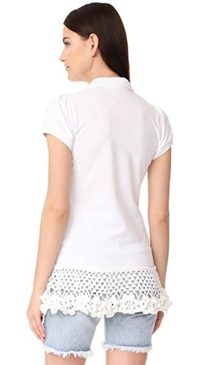 Shop Michaela Buerger Polo Shirt In White