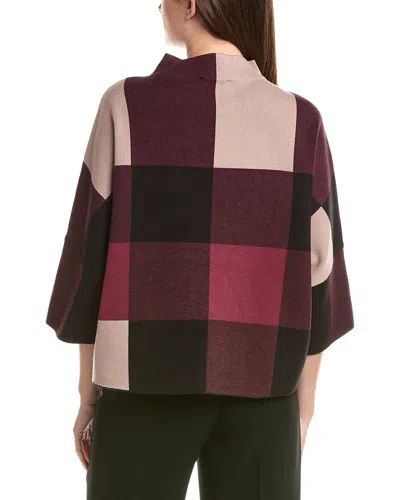 Joseph Ribkoff Mock Neck Pullover Top In Multi