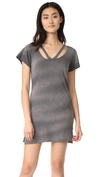 LNA DOUBLE FALLON TEE DRESS