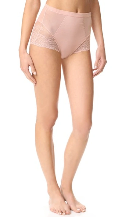 Spanx Spotlight On Lace Brief In Vintage Rose