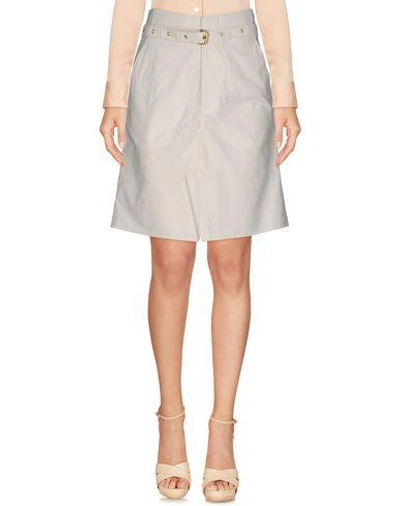 Isabel Marant Knee Length Skirt In Ivory