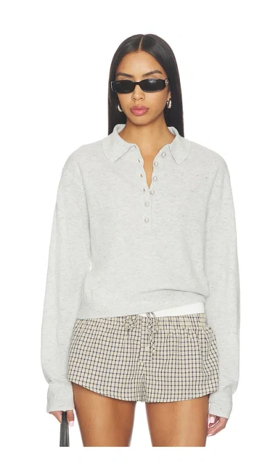 Lioness Coco Polo Pullover Dove In Gray