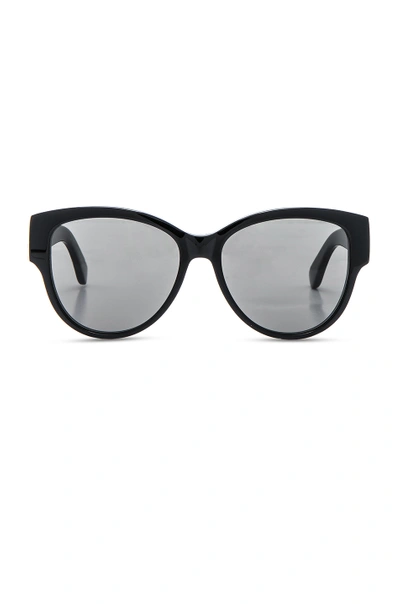 Shop Saint Laurent Sl M3 Sunglasses In Black & Grey