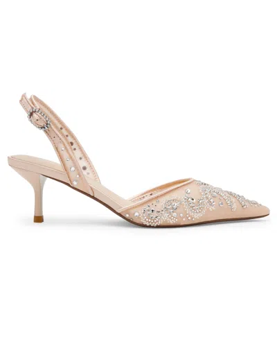 Betsey Johnson Prim Pump In Neutral