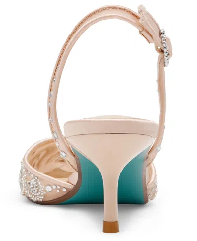 Betsey Johnson Prim Pump In Neutral