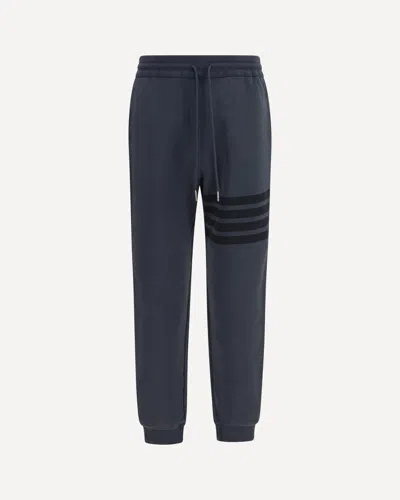 Thom Browne Elastic-waist Athletic Pants In Blue