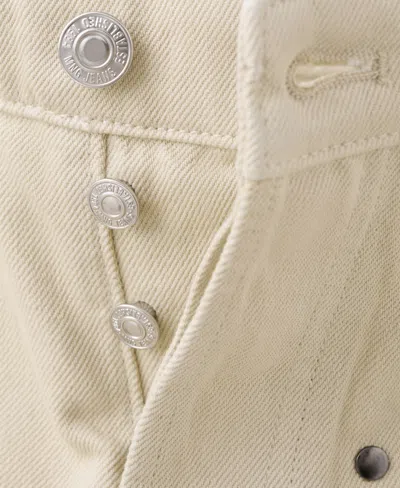 Mango Stud Denim Shorts In Neutral