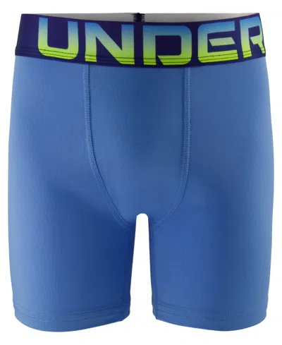 Under Armour Men's Performance Tech Solid Boxer Briefs, 3-pack In Blue