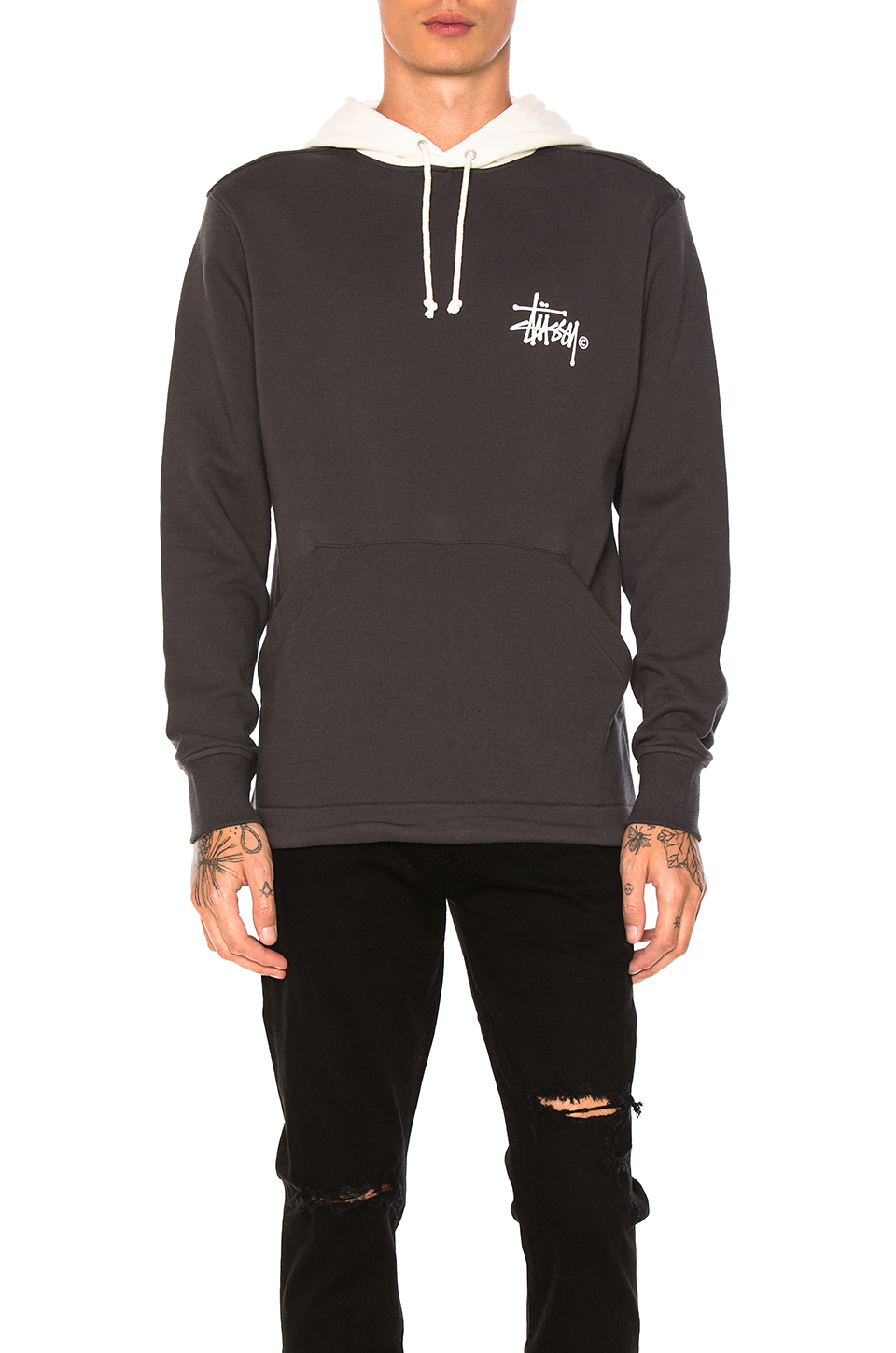 two tone hoodie mens