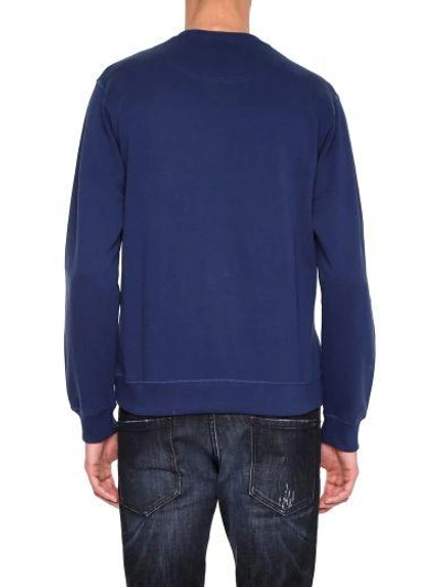 Shop Kenzo Cotton Eye Sweatshirt In Blu|blu
