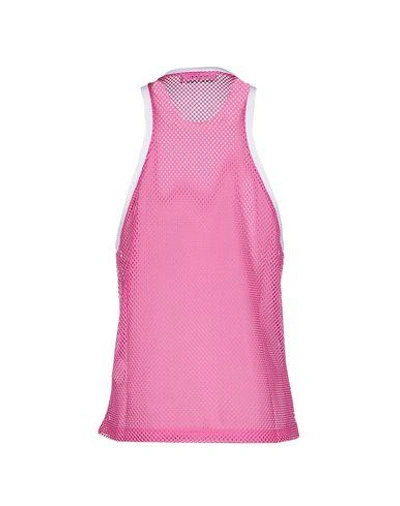 Shop Dsquared2 Tank Tops In Fuchsia