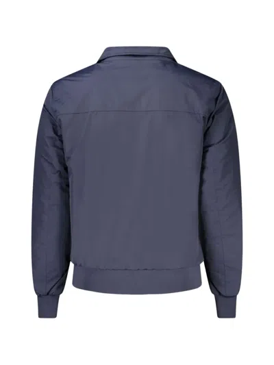 North Sails Sailor Logo-patch Zip-up Jacket In Blue