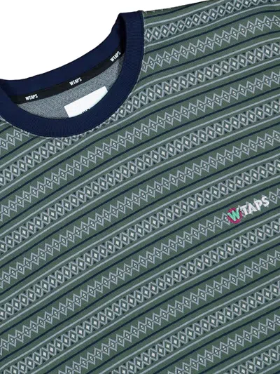 Wtaps Geometric-pattern T-shirt In Green