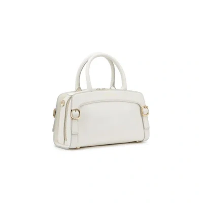 Santoni White Leather Handbag Puro White In Puro White