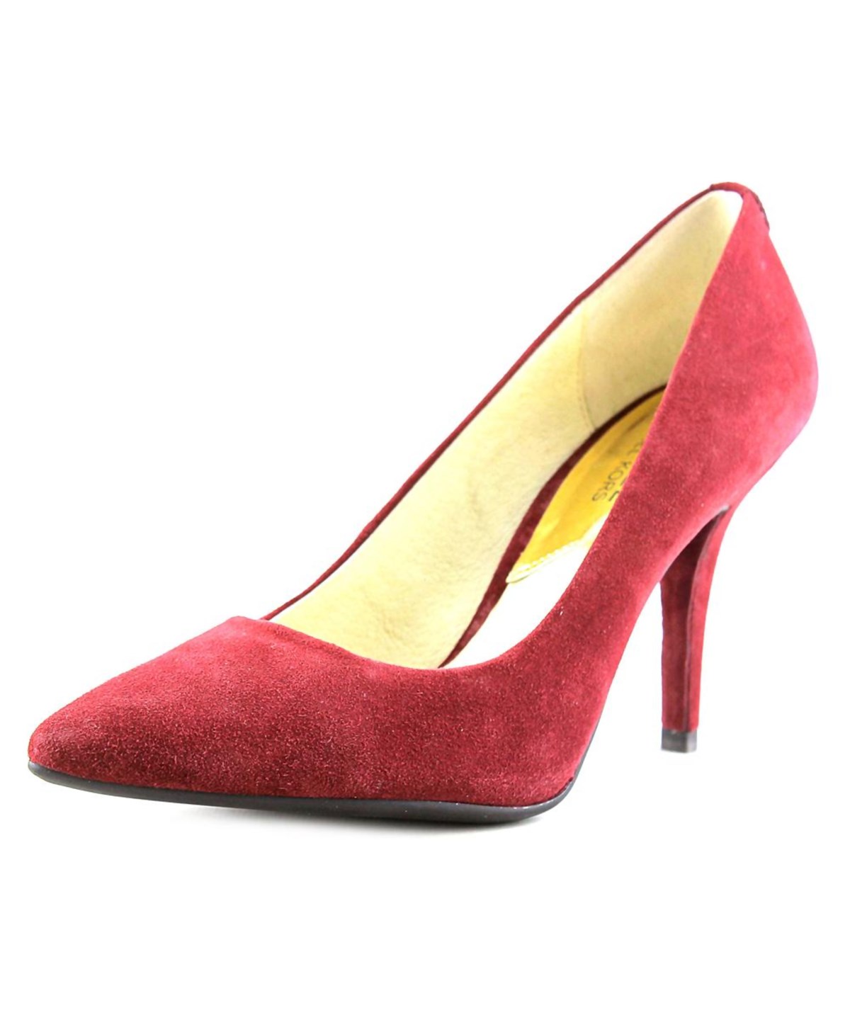 michael kors red suede heels