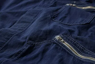 Visvim Zip-pocket Jacket In Blue