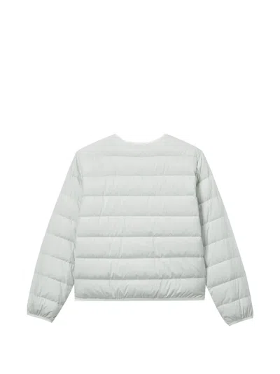 Chocoolate Quilted Heart-patch Jacket In White