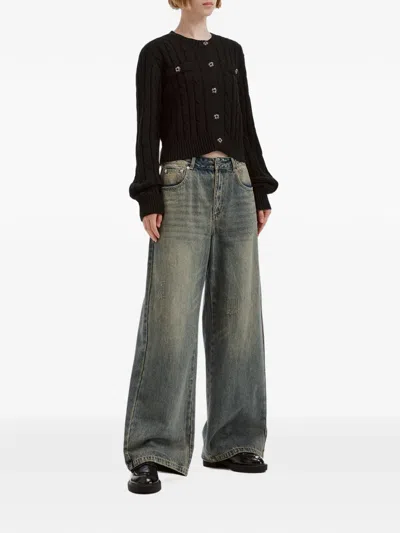 B+ab Distressed-effect Jeans In Blue