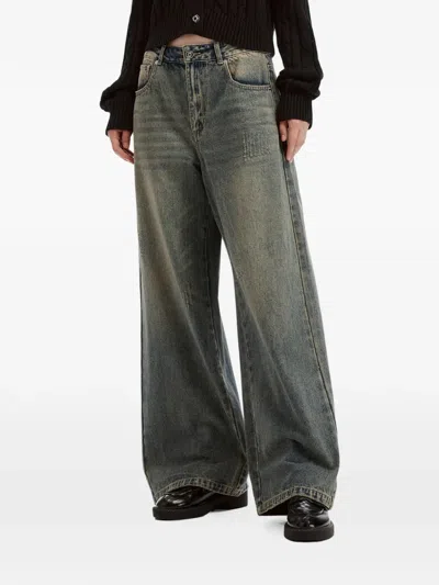 B+ab Distressed-effect Jeans In Blue