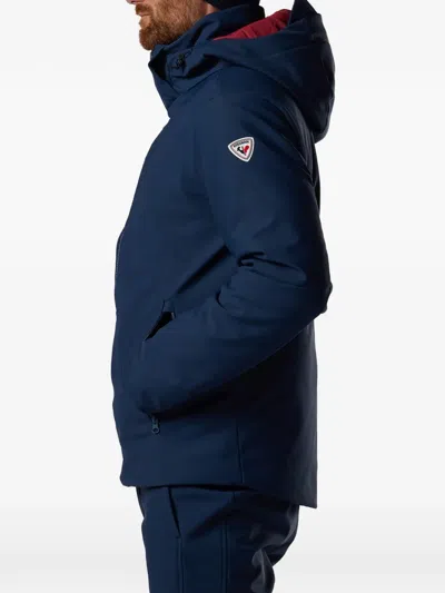Rossignol 리조트 소프트셸 후드 집업 재킷 In Blue