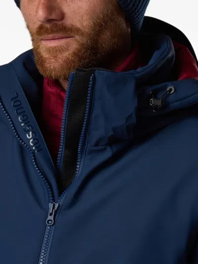 Rossignol 리조트 소프트셸 후드 집업 재킷 In Blue