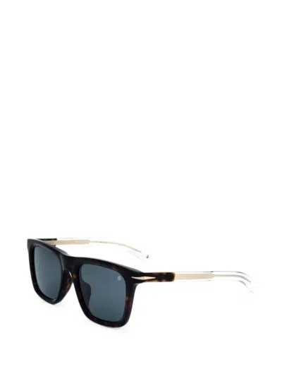 Eyewear By David Beckham 톨토이즈셸 이펙트 스퀘어 프레임 선글라스 In Multi