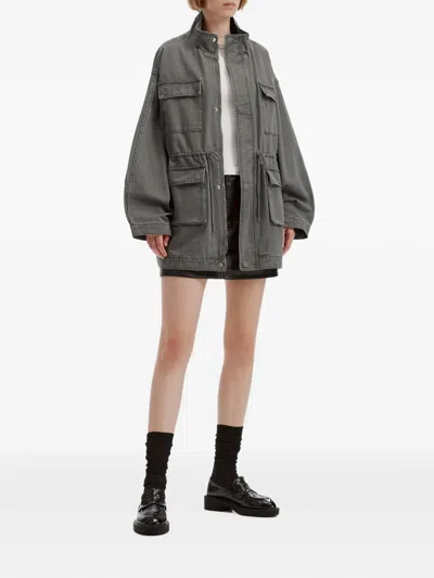 B+ab Drawstring Field Jacket In Gray