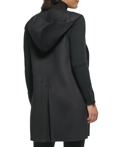 Kenneth Cole Wool-blend Medium Jacket In Black
