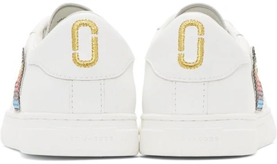 Shop Marc Jacobs White Empire Toast Trainers
