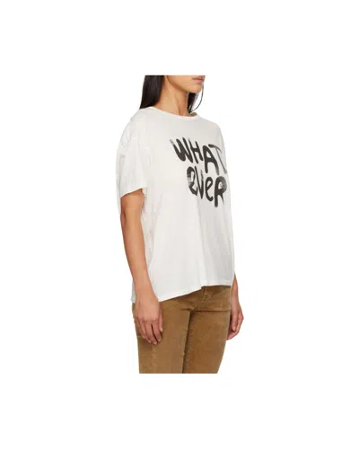 R13 Whatever 13 Printed Cotton And Cashmere-blend Jersey T-shirt In White
